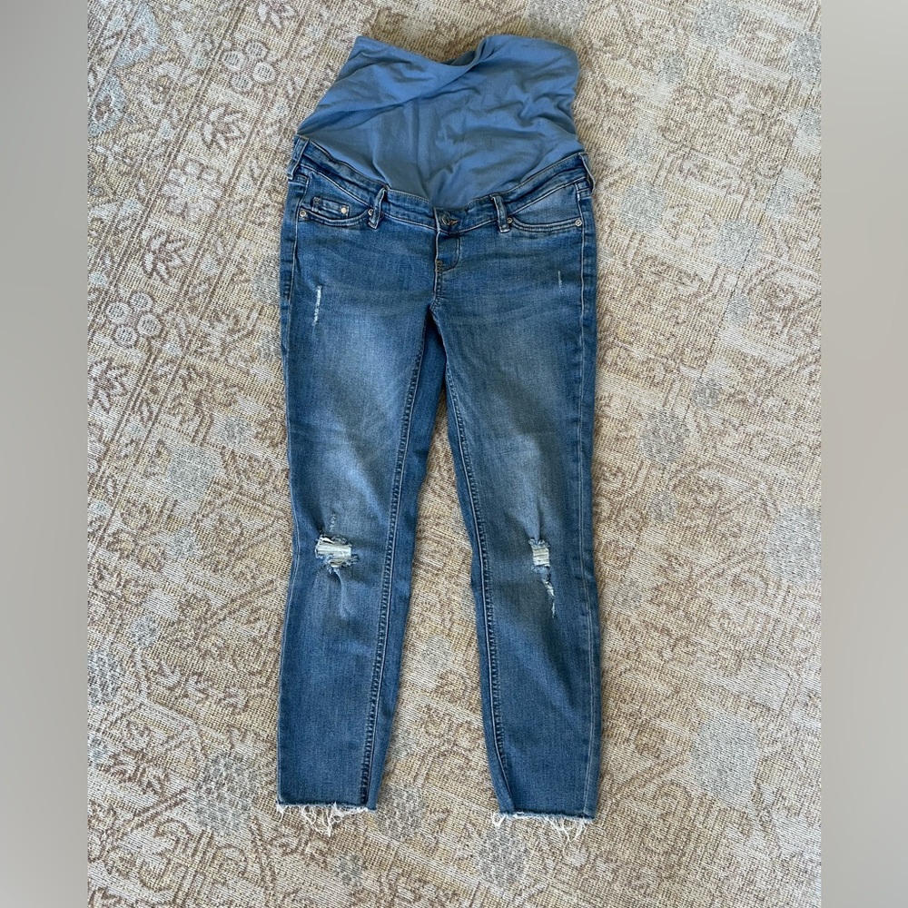 H&M Distressed Maternity Jeans